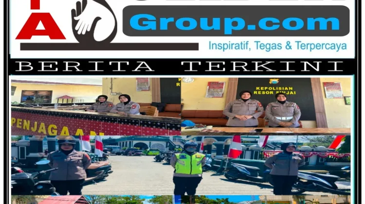 Saat Polisi Laki-Laki Laksanakan Sholat Jum’at, Giliran Polwan Polres Sinjai Siaga Kawal Keamanan dan Pelayanan