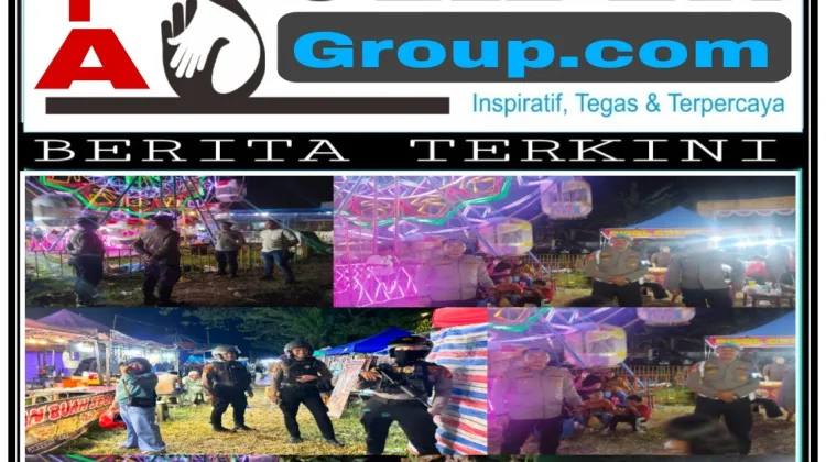 Pastikan Kenyamanan Warga, Polres Sinjai Amankan Pasar Malam dan Wahana Bermain Anak