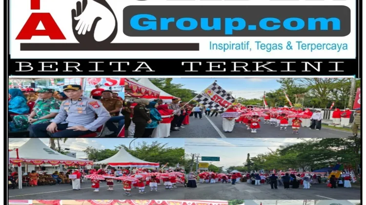 Kabag Log Polres Sinjai Hadiri Pelepasan Lomba Karnaval Kemerdekaan, Semarakkan HUT Proklamasi ke-81 RI