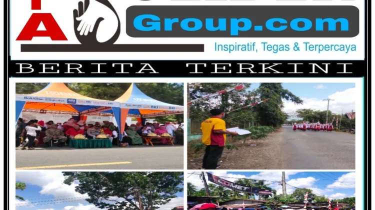 Personel Polsek Sinjai Selatan Polres Sinjai Lakukan Pengamanan dan Pengawalan Peserta Lomba Gerak Jalan Indah, Semarak HUT RI ke:81