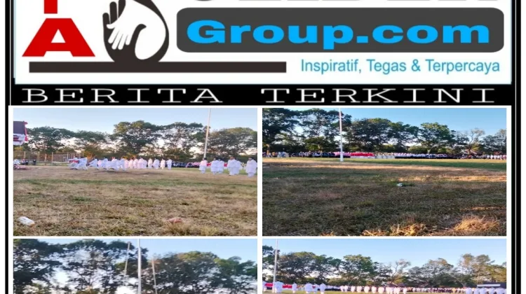 Polsek Sinjai Selatan Polres Sinjai Pelaksana Upacara Penurunan Bendera, Dalam Rangka Peringatan HUT Proklamasi Kemerdekaan ke: 81 RI